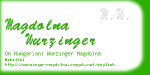 magdolna wurzinger business card